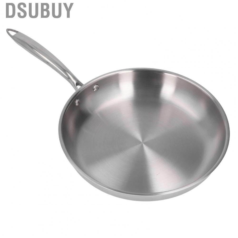 dsubuy-stainless-steel-frying-pan-thickened-uncoated-skillet-widely-used-for-searing