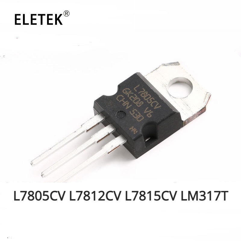 ทรานซิสเตอร์ IC TO-220 L7805CV L7812CV L7815CV LM317T LM317 L7805 L7812 ...