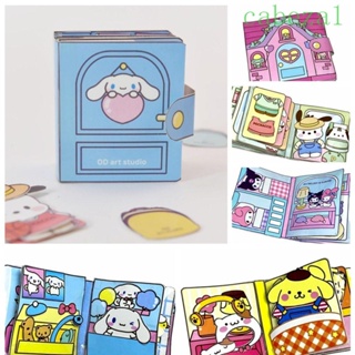 Cabeza หนังสือสติกเกอร์กระดาษ ลายการ์ตูน My Melody Montessori แฮนด์เมด DIY ของเล่นสําหรับเด็ก