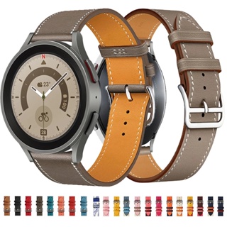 สายนาฬิกาข้อมือ สายหนัง แบบปลดเร็ว สไตล์คลาสสิก สําหรับ Samsung Galaxy Watch 5 Pro 4 6