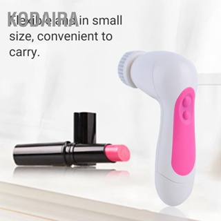 KODAIRA 5 in 1 เครื่องมือทำความสะอาดใบหน้าไฟฟ้ามัลติฟังก์ชั่น Pore Cleaner Brush Massager (สีชมพู)