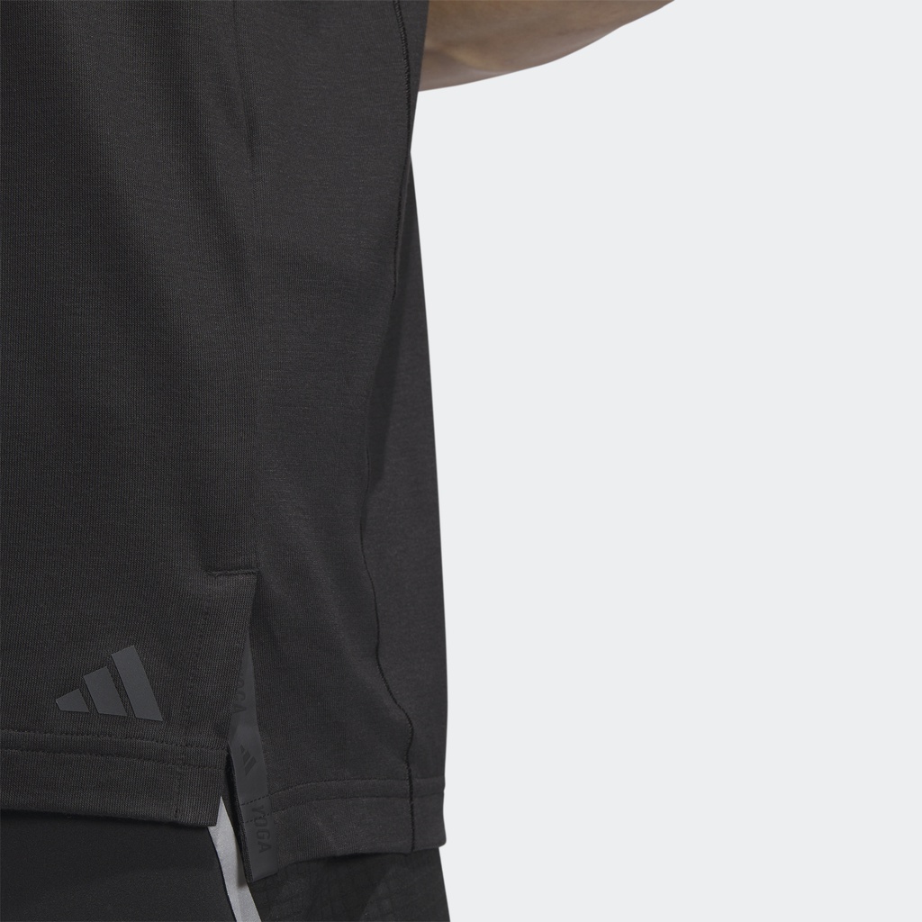 adidas-เทรนนิง-เสื้อยืดเทรนนิงโยคะ-ผู้ชาย-สีดำ-ip2358