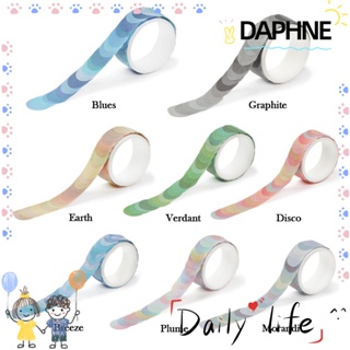Daphne ม้วนเทปสติ๊กเกอร์ลายจุดมีสีสัน Diy สําหรับตกแต่งสมุดภาพไดอารี่เครื่องเขียน 100ชิ้น/ม้วน