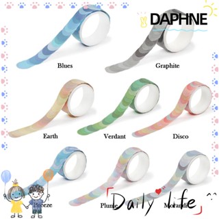 Daphne ม้วนเทปสติ๊กเกอร์ลายจุดมีสีสัน Diy สําหรับตกแต่งสมุดภาพไดอารี่เครื่องเขียน 100ชิ้น/ม้วน