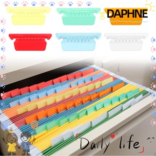 Daphne แฟ้มโฟลเดอร์ ป้ายแท็บเอกสาร สํานักงาน ป้ายแท็บพลาสติก แบบแขวน