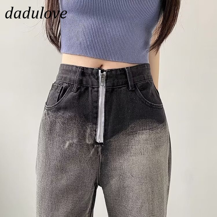 dadulove-new-american-ins-high-street-thin-gradient-jeans-niche-high-waist-wide-leg-pants-large-size-trousers