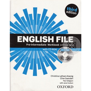 (Arnplern) : หนังสือ English File 3rd ED Pre-Intermediate : Workbook without Key +iChecker (P)