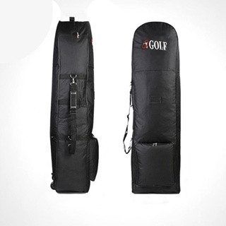 Padded Golf Bag Durable Travel Cover Case With Wheels Nylon Carrying Coverall