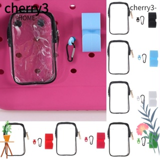 Cherry3 พวงกุญแจ PVC แบบใส กันน้ํา อุปกรณ์เสริม สําหรับกระเป๋าถือ กระเป๋าชายหาด