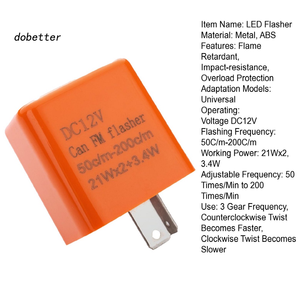 lt-dobetter-gt-ไฟเลี้ยว-led-2-pin-12v-อุปกรณ์เสริม-สําหรับรถจักรยานยนต์