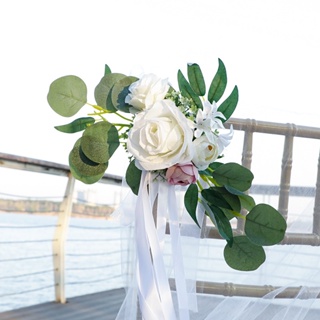 เก้าอี้จําลอง รูปดอกกุหลาบ สีขาว สีชมพู สไตล์นอร์ดิก สําหรับตกแต่งงานแต่งงาน งานเลี้ยง