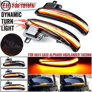 Hys ไฟเลี้ยวไดนามิก LED ติดกระจกมองข้าง สําหรับ Toyota Alphard Vellfire Tacoma N300 RAV4 XA50 Highlander XU70 2020