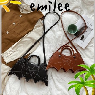 Emilee กระเป๋าสะพายไหล่ สะพายข้าง หนัง PU รูปปีกค้างคาว ปรับได้ สําหรับผู้หญิง