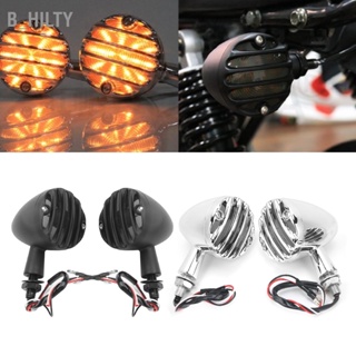 B_HILTY 2 ชิ้นไฟเลี้ยว LED ไฟแสดงสถานะสีเหลืองสดใสกันน้ำเหมาะสำหรับฮอนด้าย้อนยุครถมอเตอร์ไซด์