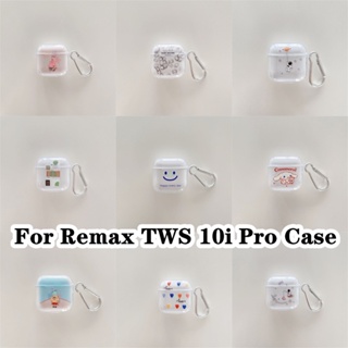 【คุณภาพสูง】เคสหูฟัง แบบนิ่ม แบบใส ลายการ์ตูน สําหรับ Remax TWS 10i Pro Remax TWS 10i Pro