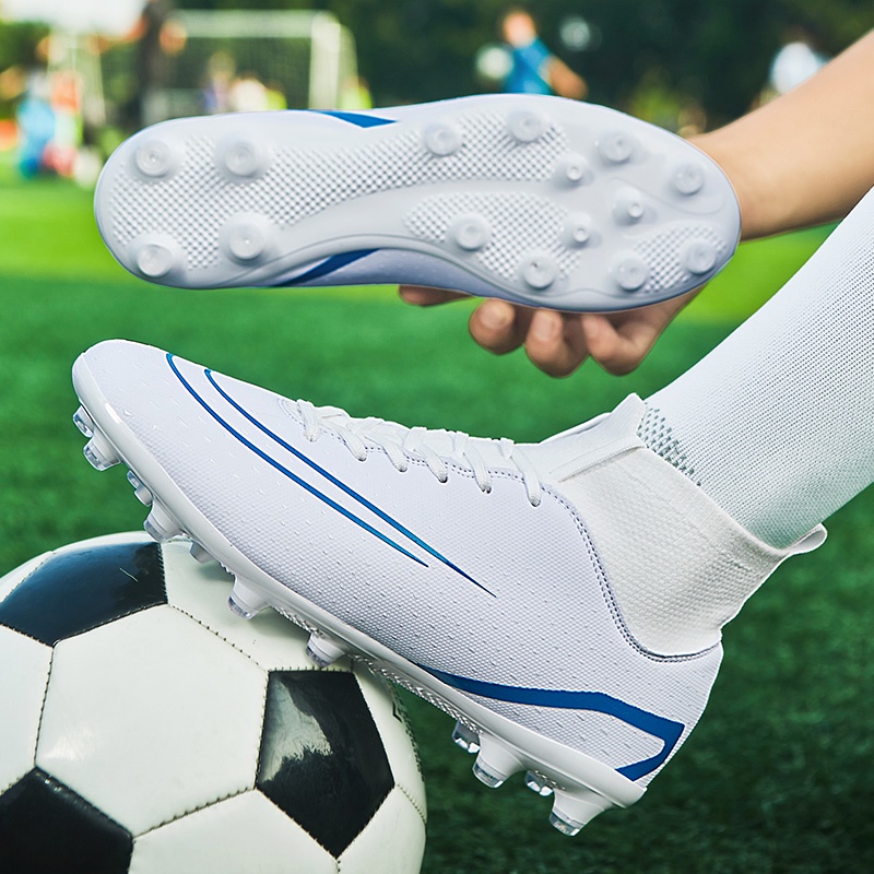 พร้อมส่ง-รองเท้าบูทฟุตบอล-ข้อสูง-แบบมืออาชีพ-สําหรับผู้ใหญ่-วัยรุ่น-เหมาะกับการเล่นกีฬากลางแจ้ง
