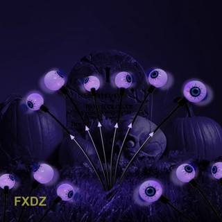 Fxdz โคมไฟ Led 6 ดวง พลังงานแสงอาทิตย์ กันน้ํา สีเขียว สําหรับตกแต่งทางเดิน กลางแจ้ง