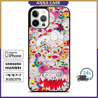 เคสโทรศัพท์มือถือ ลาย Takashi Murakami สําหรับ iPhone 12 14 Pro Max 13 Pro Max Samsung Galaxy Note10+ S21Ultra