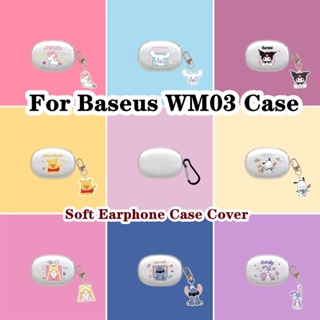 【Case Home】เคสหูฟัง แบบนิ่ม แบบใส ลาย Kulomi &amp; Pikachu สําหรับ Baseus Bowie WM03 WM03