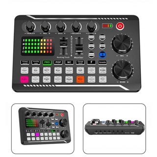 New Arrival~Sound Card F998 Microphone Mixing Console Amplifiers Sound Mixer Audio