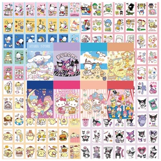 สติกเกอร์ ลายอนิเมะ Hello Kitty Kuromi Sanrio น่ารัก สําหรับตกแต่งเครื่องเขียน หนังสือ 50 ชิ้น