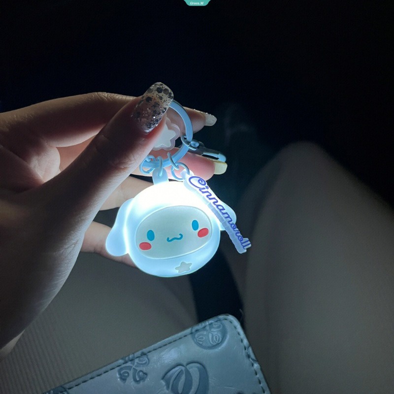 พวงกุญแจ-จี้ตุ๊กตาอนิเมะ-sanrio-เรืองแสง-เหมาะกับของขวัญ-แบบสร้างสรรค์-สําหรับตกแต่งกระเป๋า