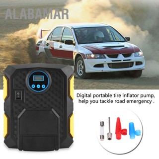 ALABAMAR DC 12V ดิจิตอลแบบพกพารถยาง Inflator เครื่องสูบน้ำ Air Compressor 150PSI สำหรับรถยนต์ Balls Bikes