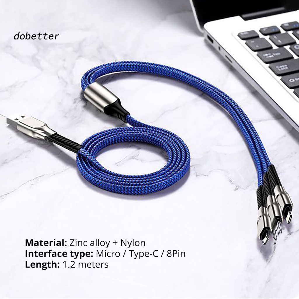 lt-dobetter-gt-สายเคเบิล-type-c-3-in-1-8-pin-micro-usb-type-c-กันการสึกหรอ-สําหรับ-iphone