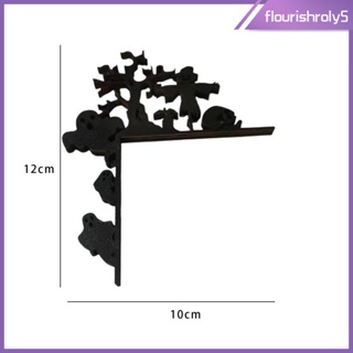 [Flourishroly5] ป้ายไม้ มุมขวา น้ําหนักเบา สีดํา สําหรับตกแต่งบ้าน ฮาโลวีน