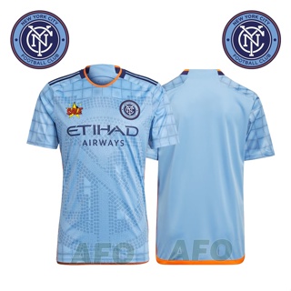 เสื้อกีฬาแขนสั้น ลายทีมชาติฟุตบอล New York City FC Jersey 23 24 ชุดเหย้า คุณภาพสูง สําหรับผู้ชาย