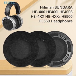 Best3c แผ่นโฟมครอบหูฟัง แบบหนัง สําหรับ HIFIMAN SUNDARA HE-400 HE400I HE400S HE-4XX HE-4XXs HE500 HE560 1 คู่