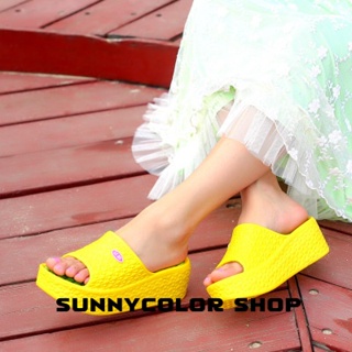 Sunnycolor รองเท้าแตะผู้หญิง พื้นหนารองเท้าแตะ 2023 ใหม่ B26G0B4