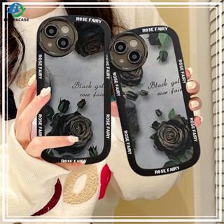 เคสโทรศัพท์มือถือแบบนิ่ม TPU ใส ลายดอกกุหลาบ นางฟ้า Binteacase สําหรับ OPPO A78 A58 Reno 8T 4G A17 A77S A57 2022 A15 A16 A16K A16S A54S A54 A53 A12 A5S A7 A3S A31 A52 A83 A92 A37 F9 A1K F1s A11K