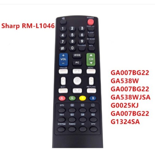 sharp-รีโมตคอนโทรลทีวี-rm-l1046-rm-l1046-สําหรับ-sharp-lcd-led-tv-fernbedienung-sharp-lcd-led-3d-tv-ga007bg22-ga538w-ga007bg22-ga538wjsa-g0025kj-ga007bg22-g13