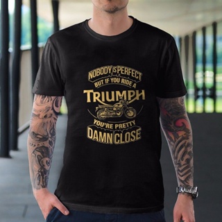 【ใหม่】เสื้อยืดพิมพ์ลายกราฟฟิก Triumph สำหรับผู้ชาย