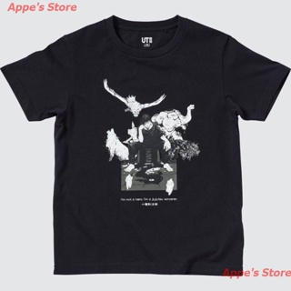 【hot sale】Appes Store New Uniqlo X JUJUTSU KAISEN UNIQLO เสื้อยืดลําลองแขนสั้นพรีเมี่ยม เสื้อยืดอนิเมะ