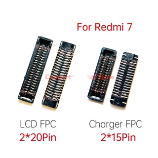 ใหม่ พอร์ตแท่นชาร์จ USB หน้าจอ LCD FPC บนสายเคเบิลเมนบอร์ด สําหรับ Xiaomi Redmi 7 Redmi7