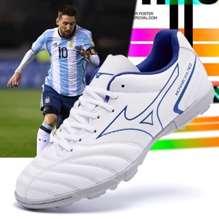 Messi TF soccer shoes รองเท้าฟุตบอลเล็บยาวสําหรับผู้ชายและผู้หญิง size: 36- 45