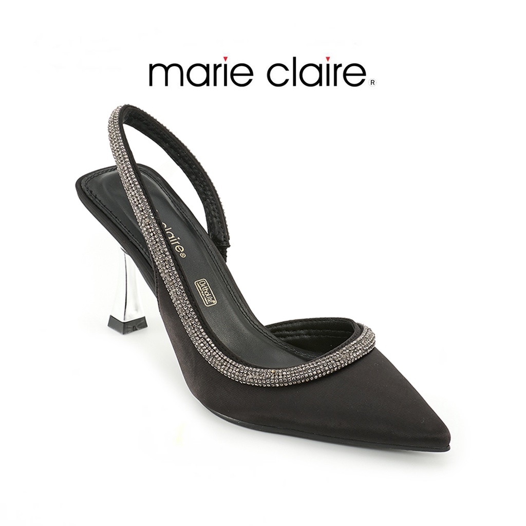 bata-บาจา-marie-claire-รองเท้าส้นสูงเปิดส้นเท้าแบบรัดส้น-สูง-3-นิ้ว-สำหรับผู้หญิง-รุ่น-rochy-สีขาว-7701353-สีดำ-7706353