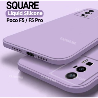 เคสโทรศัพท์มือถือ ซิลิโคนนิ่ม ทรงสี่เหลี่ยม กันกระแทก สําหรับ Xiaomi Poco F5 Pro 2023 PocoF5Pro PocoF5 Poco F 5 F5Pro Redmi K60 Pro 2023 4G 5G