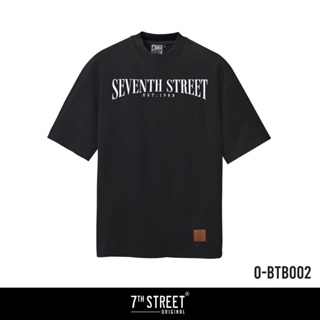 พร้อมส่ง ผ้าฝ้ายบริสุทธิ์ 7th Street เสื้อยืดแบบโอเวอไซส์  () 90 STYLE รุ่น O-BTB002 T-shirt