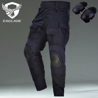 Eaglade กางเกงยุทธวิธี ลายกบ YDJX-G3CK สีน้ําเงิน กันน้ํา ทนต่อการสึกหรอ ป้องกันเข่า
