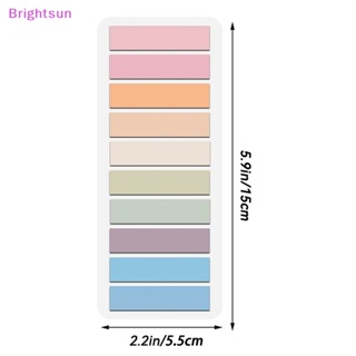 Brightsun 60 ชิ้น กันน้ํา ใบหลวม ฉลาก กระดาษโน้ต ดัชนี ธง แถบแท็บ โรงเรียน สํานักงาน DIY อุปกรณ์เครื่องเขียน ใหม่