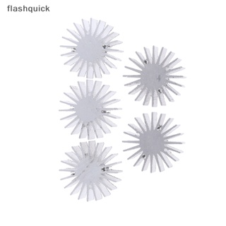 Flashquick ฮีทซิงค์หม้อน้ําอลูมิเนียม 1W 3W LED แบบเปลี่ยน สําหรับโคมไฟในครัวเรือน 5 ชิ้น