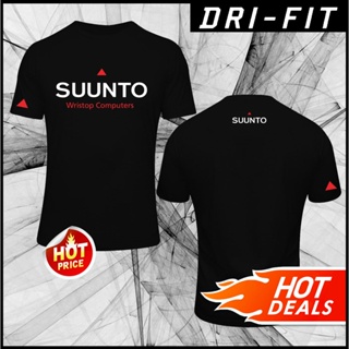 คอตต้อนคอกลมใหม่ Suunto เสื้อยืดแขนสั้น ไมโครไฟเบอร์ พิมพ์ลายโลโก้ DRI FIT สําหรับปั่นจักรยาน วิ่งS-5XL