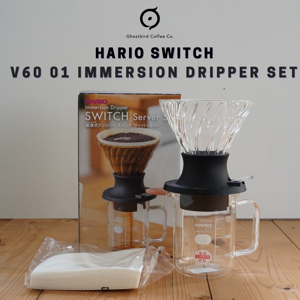 Hario SWITCH V60 01 IMMERSION Dripper SET GHOSTBIRD COFFEECoffee Bean