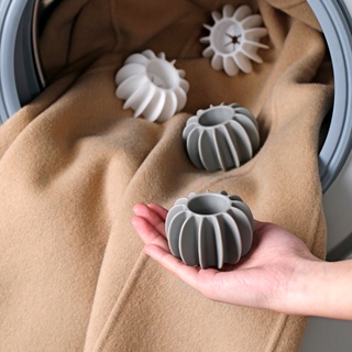 ลูกบอลซิลิโคน ใช้ซ้ําได้ สําหรับทําความสะอาดเสื้อผ้า เครื่องซักผ้า
