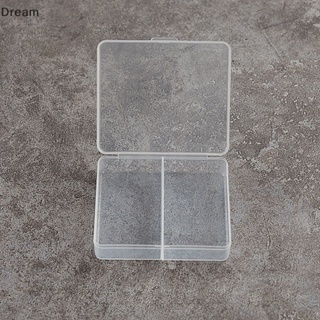 &lt;Dream&gt; กล่องพลาสติกใส ทรงสี่เหลี่ยม ขนาดเล็ก สําหรับใส่เครื่องประดับ ลูกปัด