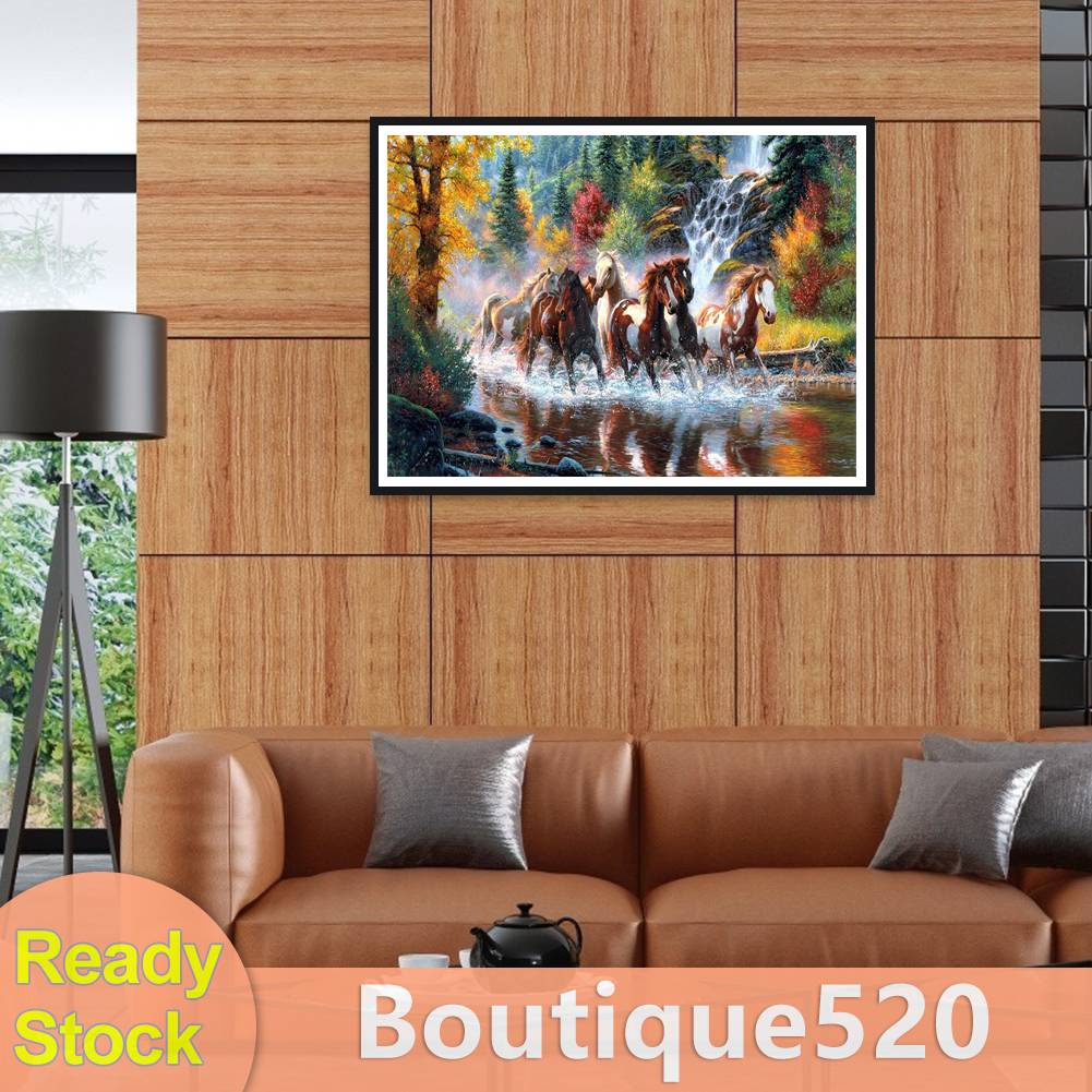c-ภาพจิตรกรรมปักครอสสติตช์-รูปม้าโมเสก-5d-สําหรับตกแต่งบ้าน-boutique520-th