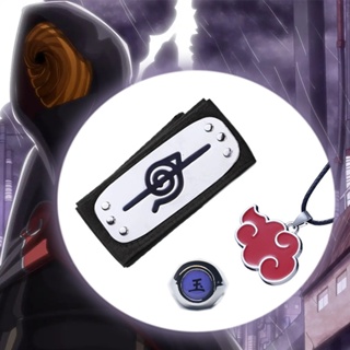 เครื่องประดับ สร้อยคอ ที่คาดผมคอสเพลย์ การ์ตูนนารูโตะ Akatsuki Itachi Obito Ninja เหมาะกับของขวัญวันฮาโลวีน สําหรับผู้ชาย และผู้หญิง